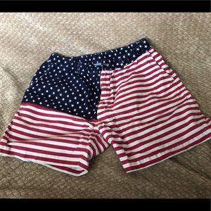 Chubbies Brand American Flag Shorts Size Large